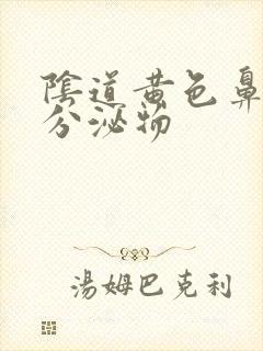 阴道黄色鼻涕样分泌物