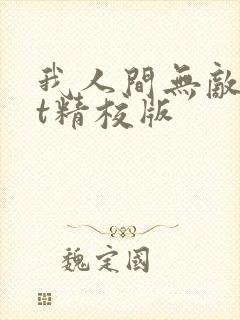 我人间无敌txt精校版