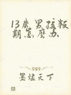 13岁男孩叛逆期怎么办