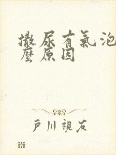 撒尿有气泡是什么原因