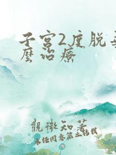 子宫2度脱垂怎么治疗