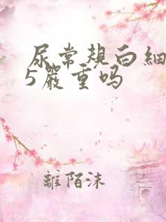 尿常规白细胞75严重吗