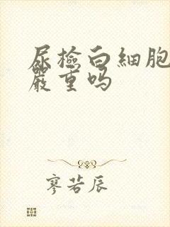 尿检白细胞2十严重吗