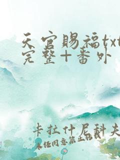 天官赐福txt完整+番外 txt下载