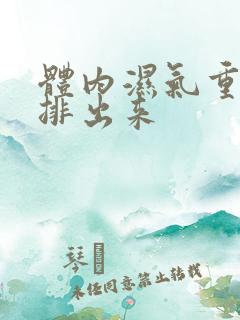 体内湿气重如何排出来