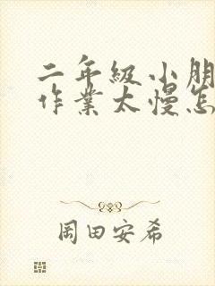 二年级小朋友写作业太慢怎么办