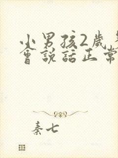 小男孩2岁多不会说话正常吗