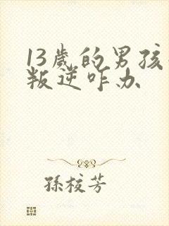 13岁的男孩子叛逆咋办