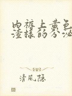 内裤上黄色豆腐渣样的分泌物