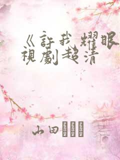 《许我耀眼》电视剧超清