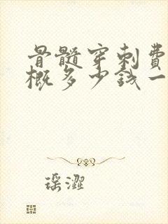 骨髓穿刺费用大概多少钱一次