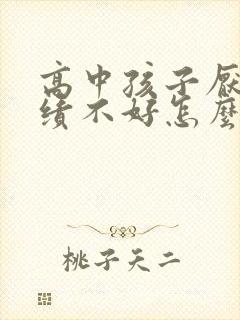 高中孩子厌学成绩不好怎么办