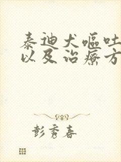 泰迪犬呕吐原因以及治疗方法