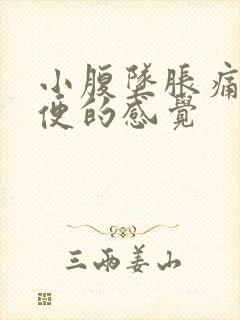 小腹坠胀痛想大便的感觉