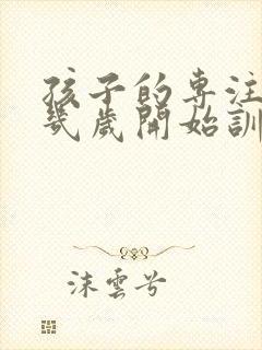 孩子的专注力从几岁开始训练