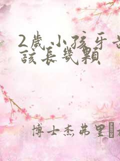 2岁小孩牙齿应该长几颗