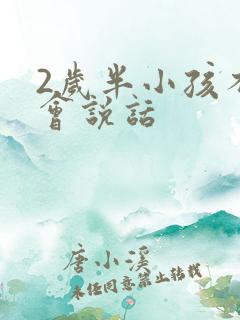 2岁半小孩不太会说话