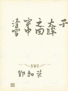 清穿之太子娇妃雪中回眸