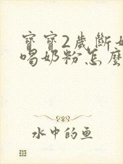 宝宝2岁断奶不喝奶粉怎么办