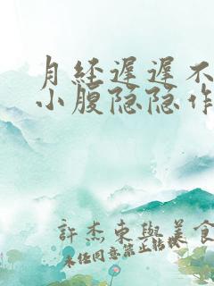 月经迟迟不来,小腹隐隐作痛还有出血