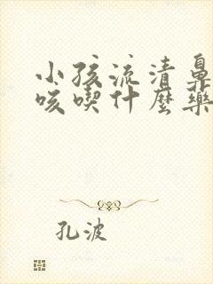 小孩流清鼻涕干咳吃什么药