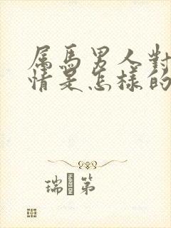 属马男人对待感情是怎样的