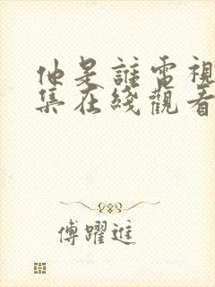 他是谁电视剧全集在线观看免费