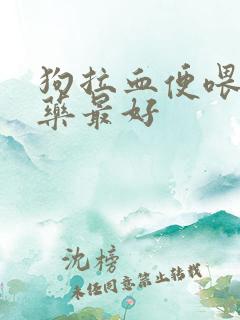 狗拉血便喂什么药最好