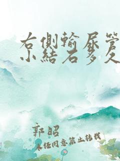 右侧输尿管末端小结石多久可以排出