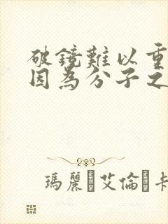 破镜难以重圆是因为分子之间存在什么