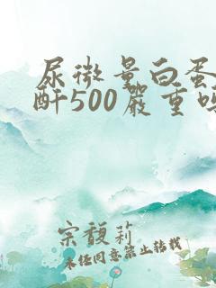 尿微量白蛋白肌酐500严重吗