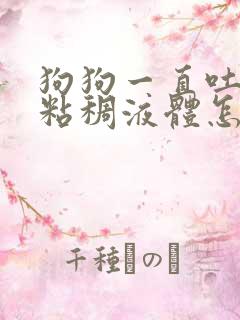 狗狗一直吐黄色粘稠液体怎么办