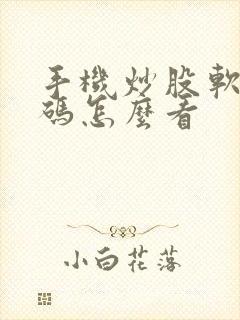 手机炒股软件筹码怎么看