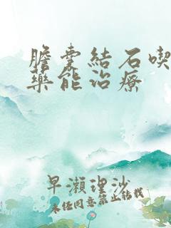 胆囊结石吃什么药能治疗