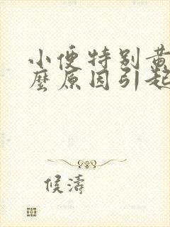 小便特别黄是什么原因引起的