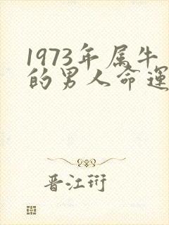 1973年属牛的男人命运怎么样