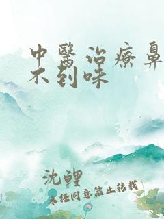 中医治疗鼻子闻不到味