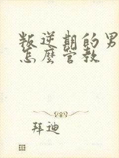 叛逆期的男孩子怎么管教