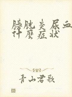 膀胱炎尿血尿是什么症状