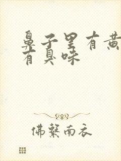 鼻子里有黄鼻涕有臭味