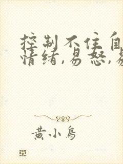 控制不住自己的情绪,易怒,易烦躁易哭