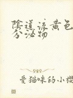 阴道流黄色液体分泌物