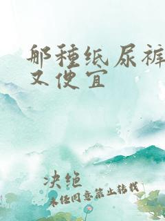 那种纸尿裤好用又便宜