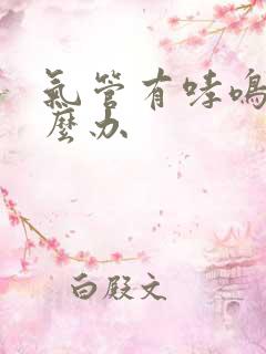 气管有哮鸣音怎么办