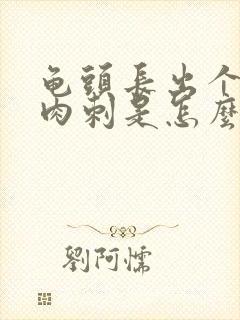 龟头长出个肉色肉刺是怎么了