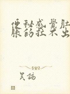 便秘感觉肚子胀胀的拉不出来屎怎么办