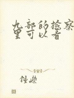 九部的检察官哪里可以看