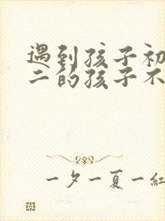 遇到孩子初中初二的孩子不想上学怎么办