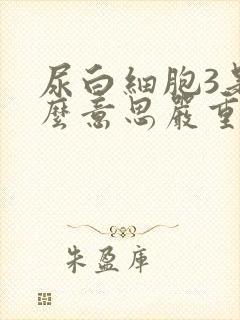 尿白细胞3是什么意思严重吗