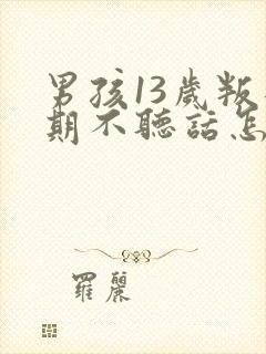 男孩13岁叛逆期不听话怎么打有用